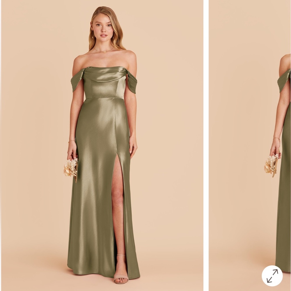 Birdy Grey Olive Off-Shoulder Wedding Dress